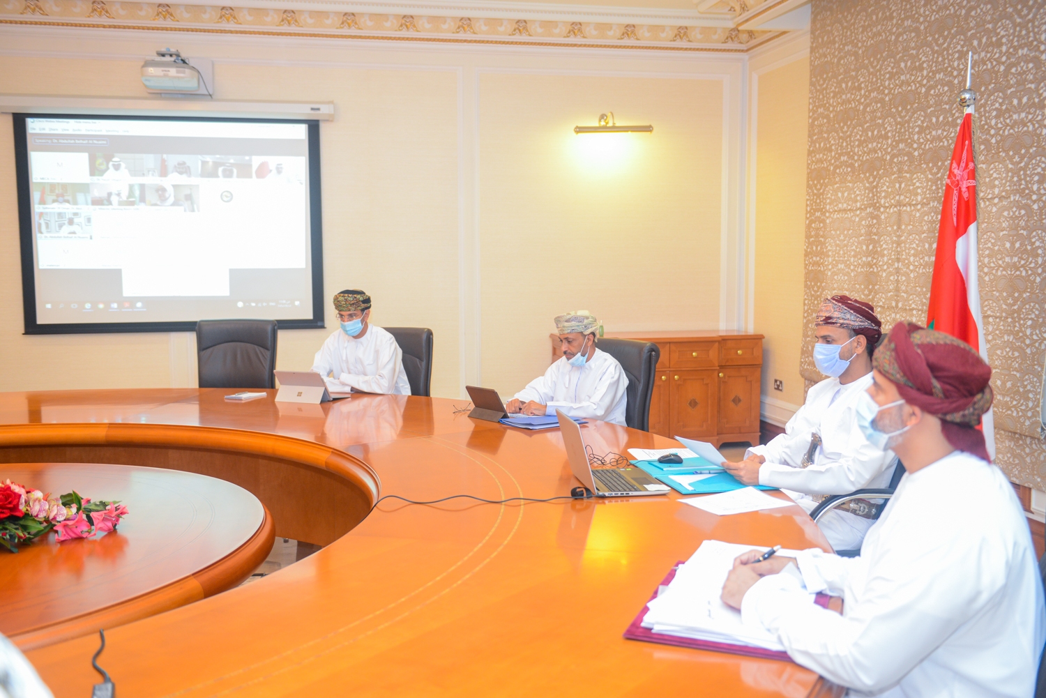 <p>His Excellency Dr. Abdullah bin Ali Al-Omari, Chairman of the Environment Agency, participated in the twenty-second meeting of the ministers responsible for environmental affairs in the countries of the Cooperation Council for the Arab States of the Gulf, which was held by visual communication. His Excellency said in his intervention at the opening of the meeting, on my behalf and on behalf of the Environment Authority of the Sultanate. It is my pleasure and honor to join you in the meeting (22).<br />Whereas, since the dawn of the blessed renaissance, the Sultanate has devoted great attention to protecting both humans and the environment from pollution of all kinds, sources and effects, and protecting the environment, preserving its natural resources and protecting them from degradation and depletion was a top priority, along with protecting wildlife and preserving its natural vocabulary, in addition to To join all international and regional agreements related to environmental affairs and commit to implementing them, in order to ensure the rights of all generations to benefit from the diverse natural resources in a balanced and fair manner.<br />And the march of environmental work in the GCC countries has become the most important basic pillars to serve the 2030 sustainable development goals that we seek to achieve in all of our countries to ensure the preservation of the environment and the sustainability of its natural resources and to secure a healthy environment for present and future generations. We in the Sultanate of Oman are fully convinced that the road is paved for more achievements in the environmental issue, and we are working to achieve them in line with the goals and objectives of sustainable development 2030 and Oman Vision 2040.<br />The Oman Vision 2040 focuses on many pillars, the most important of which is the environment of its elements is sustainable, preserved and safe, its systems are efficient and balanced, and its resources are renewable by ensuring a balance between the environmental dimension and the economic and social dimensions and at all levels of development planning by protecting natural resources and dealing with them in a safe and sound way to ensure their sustainability and in light of The Corona pandemic, which constituted a warning to mankind of the need for change to prepare the future for a better stage, we must take measures and policies that are more sustainable and environmentally friendly.<br />We are grateful for the efforts and achievements made by the countries of the Gulf Cooperation Council during the course of work in all areas, including the field of joint environmental work, which paid attention to all environmental components of scarcity of water resources, land degradation, vegetation cover, coastal environments, marine pollution, air pollution, and waste management.<br />Therefore, concerted efforts must be made, and we are continuing with you on this path to address these challenges to alleviate their severity and reduce their negative effects, and that only comes through the harmonization of economic development requirements with societal needs, environmental protection and the preservation of natural resources and their sustainability for future generations. In conclusion, we extend our sincere thanks to His Excellency the Secretary-General for his support. We also extend our thanks and appreciation to all employees of the General Secretariat of the Cooperation Council for the efforts made in the march of our joint work and for preparing and preparing for this meeting.<br />After that, the meeting started by discussing and discussing working papers submitted by member states and other topics listed on the meeting schedule submitted by their Excellencies the agents responsible for environmental affairs in the GCC countries, where a number of environmental issues of concern to the GCC countries were discussed in relation to the development of the joint environmental work process And ways to advance it in light of the global challenges facing the environment and climate and the developments in the fields and prospects for sustainable development. Their Excellencies also dealt with many files related to the vision of the Custodian of the Two Holy Mosques regarding the promotion of joint environmental action, approving the environmental policy document, preparing environmental strategies for the GCC countries, and developing monitoring systems. Environmental and discussing unified environmental law and other issues related to developing joint environmental action for the GCC countries, and cooperating with various international organizations and bodies to promote environmental protection programs in the interest of the safety and security of society.</p>